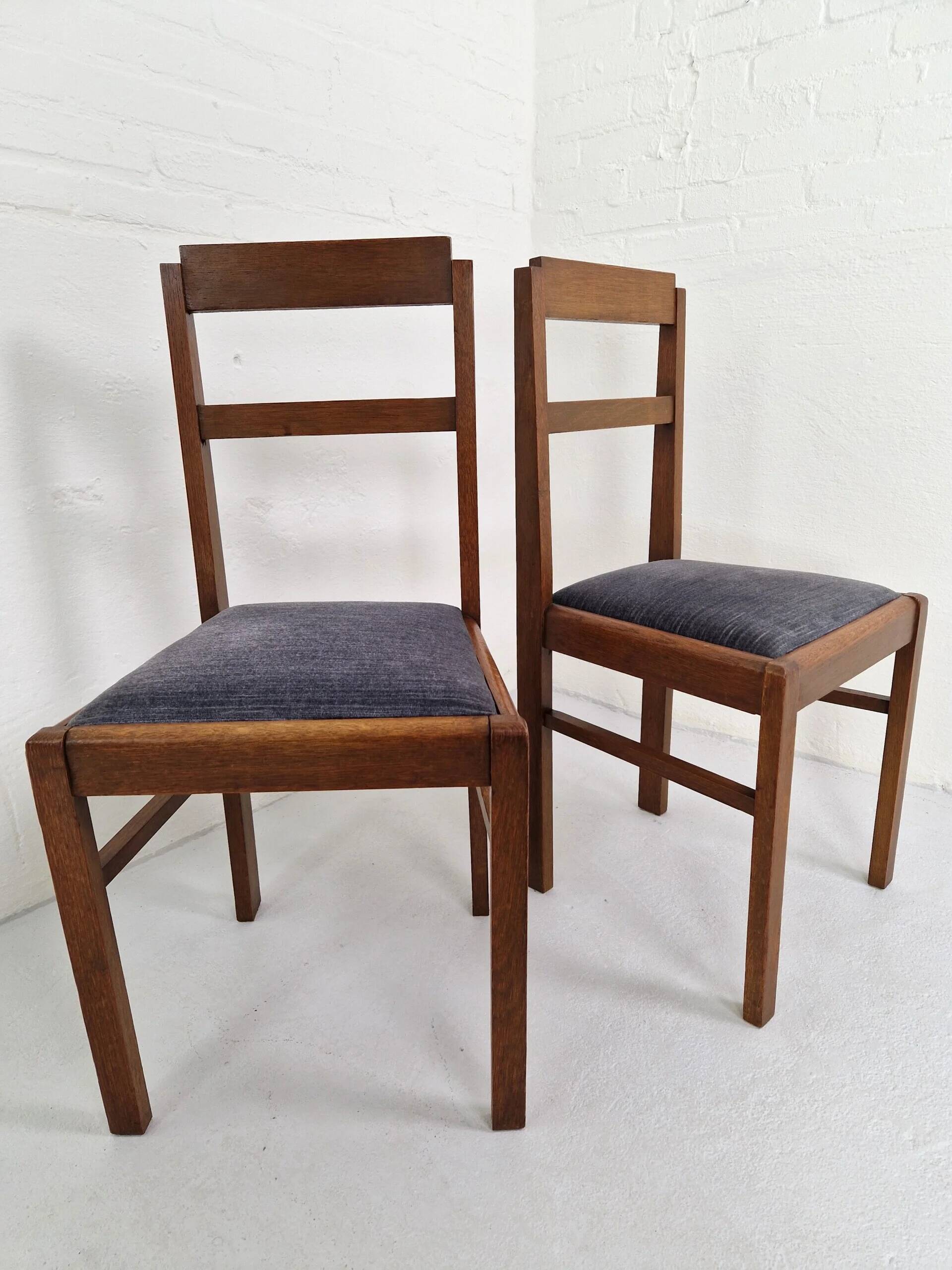Pair of Art Deco side chairs