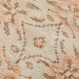 Tapis vintage doux de style géométrique fait main, 5x8, 156x241 cm