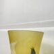 Yellow glass paste vase from the early 20th century signed Lily