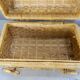 Wicker basket with a handle, vintage