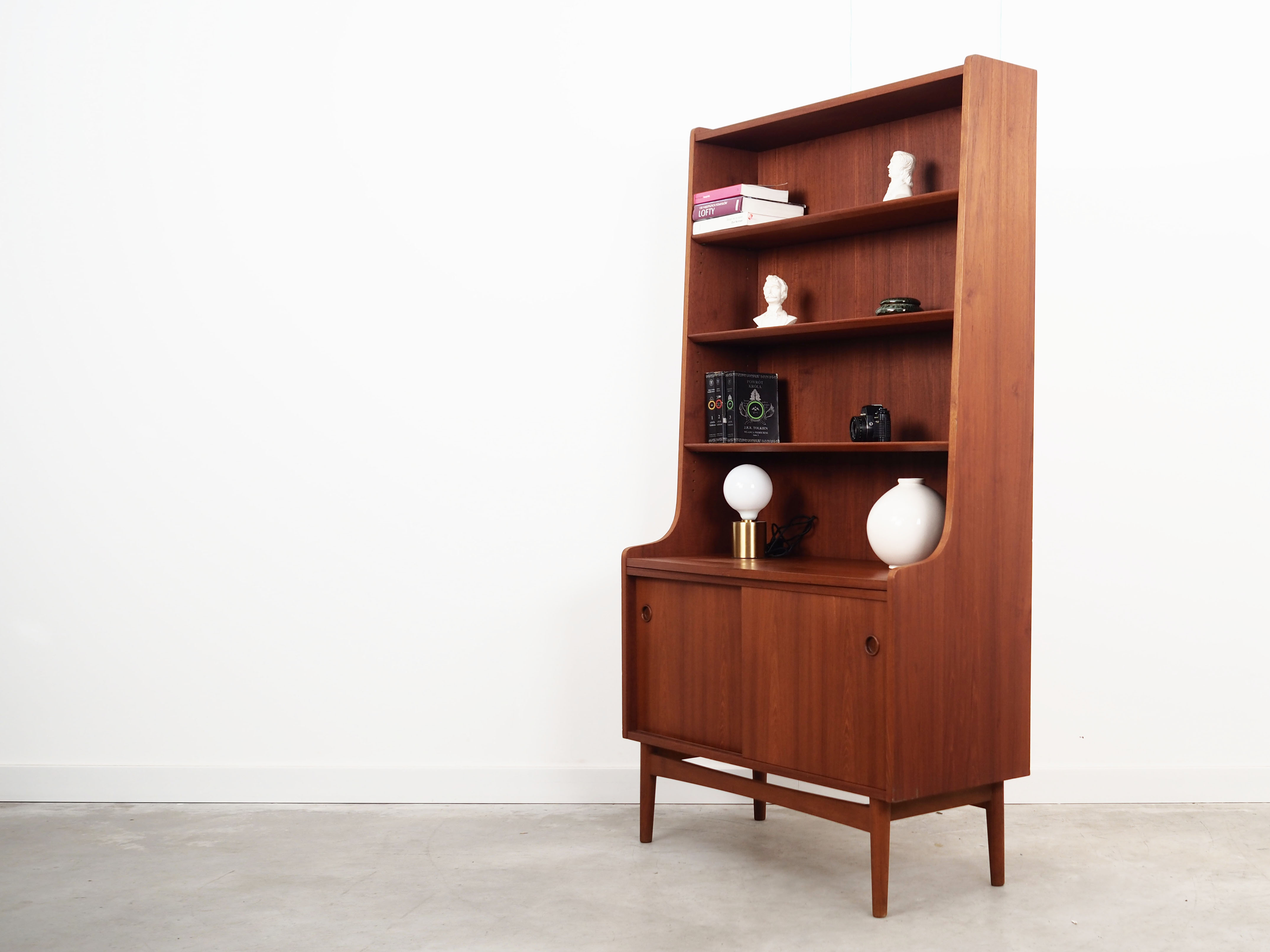 Teak bookcase, Danish design, 1960s, designer: Johannes Sorth, production: Bornholm