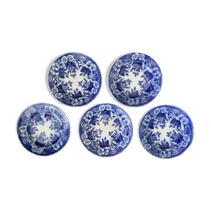5 assiettes plates anciennes