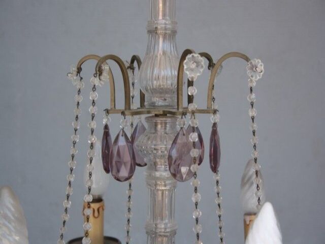 Pampille bronze chandelier and charm