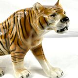 Ceramic tiger signed Royal Dux