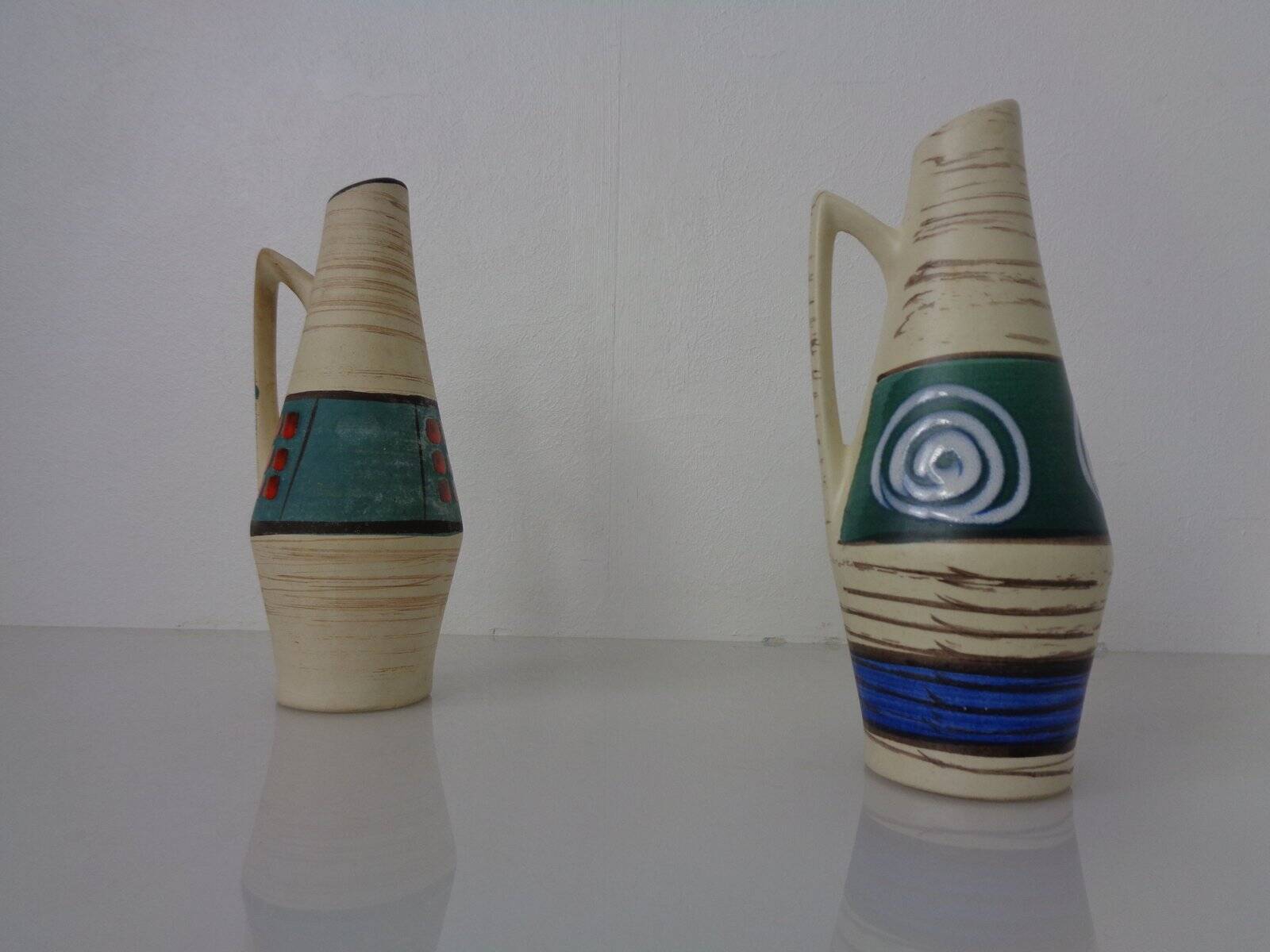 Ceramic vases by Heinz Siery for Scheurich, 1958, set of 2.