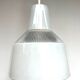 Holophane suspension en verre rv2 prismopal 1972  ø 24 cm