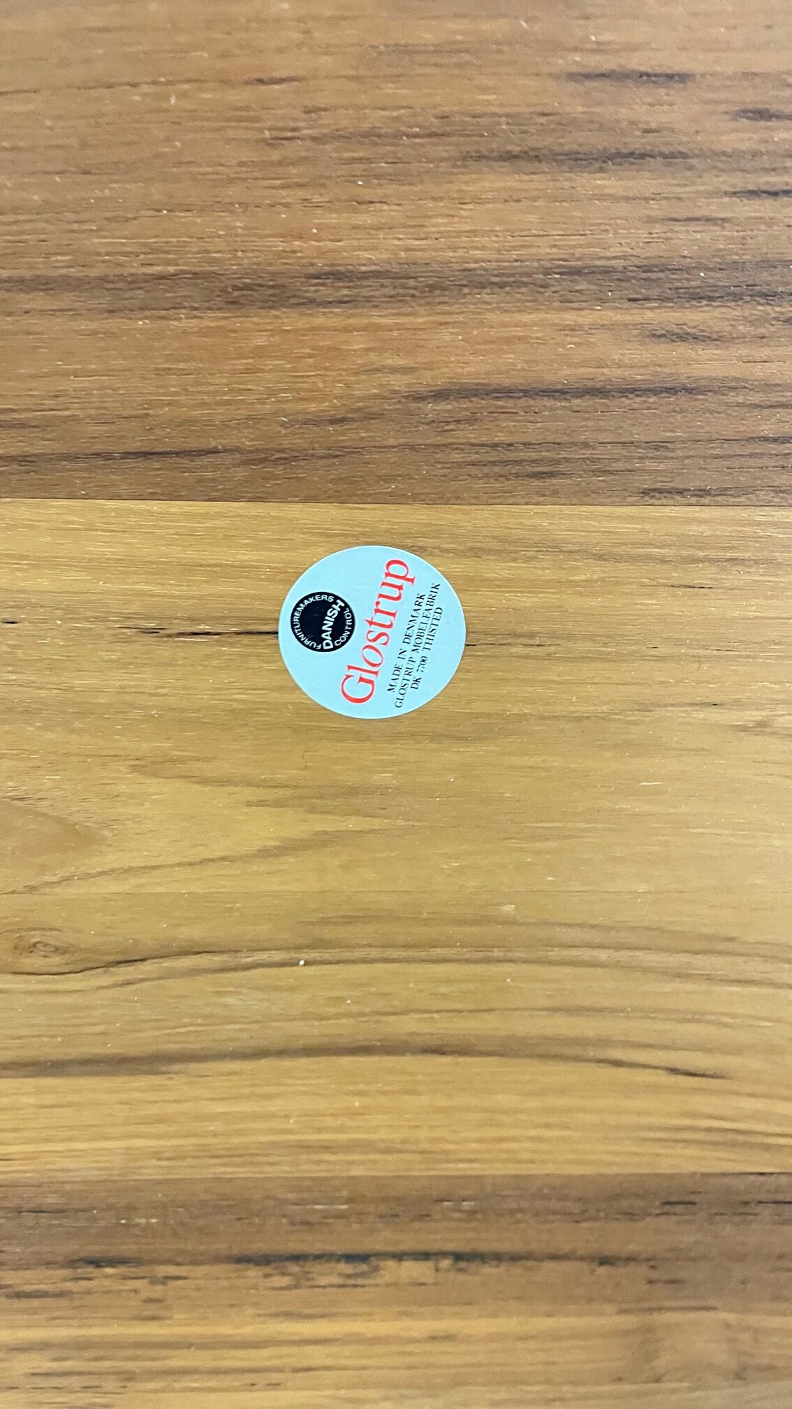 Teak coffee table from the 60s published by Glostrup