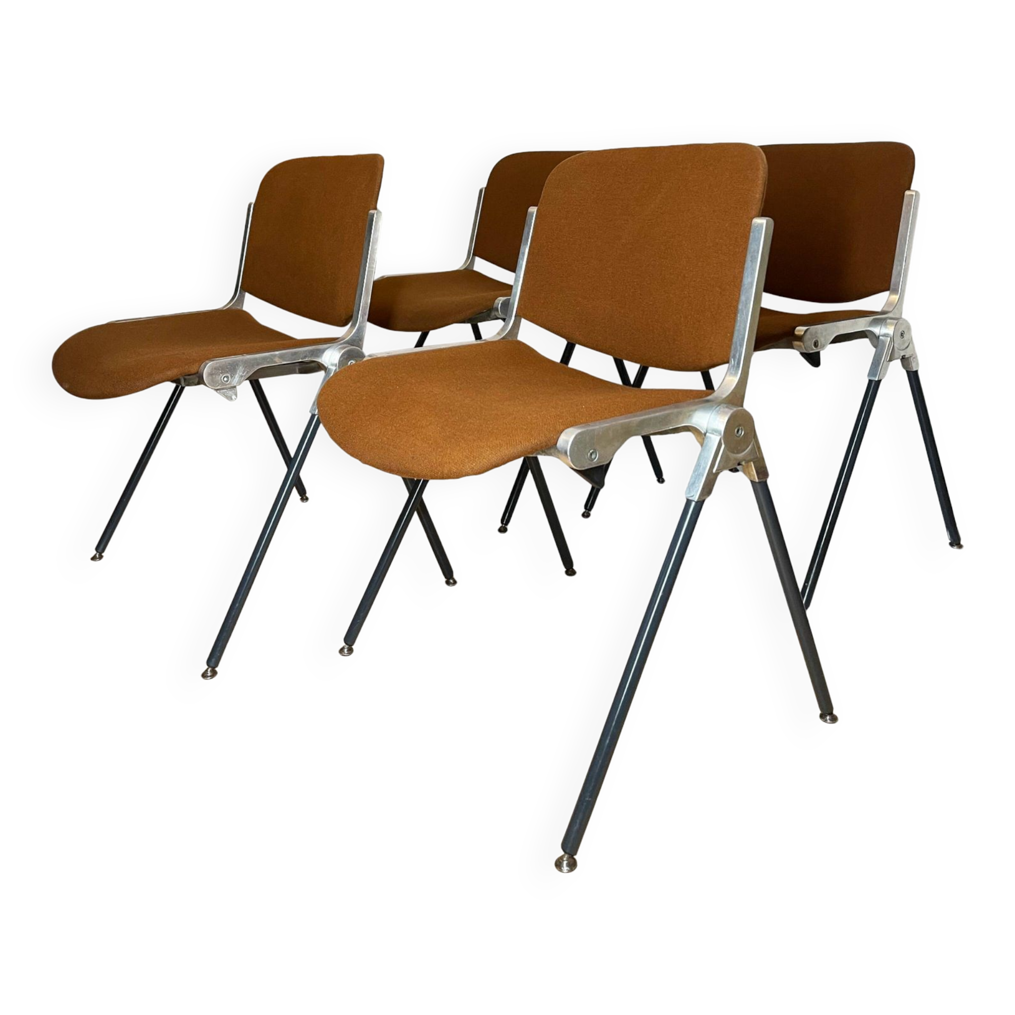Agorà chairs designed by Paolo Favaretto for Emmegi, 1970s