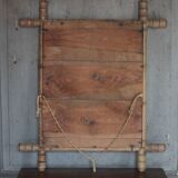 Bamboo imitation wood mirror, antique mirror, hanging mirror