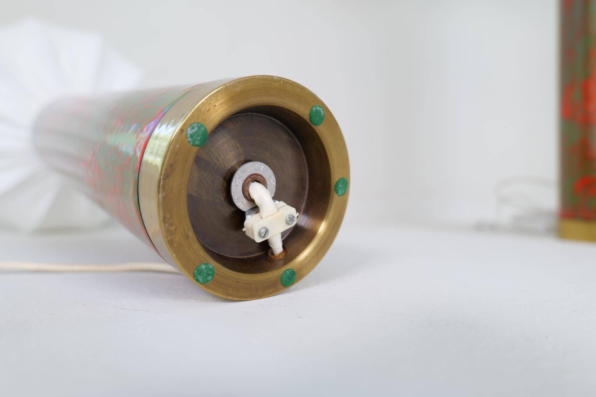 Rare and large ceramic table lamps from the mid-century, Sweden, 1960s.