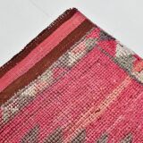 Pink & Red Oushak Runner Rug 88x306Cm SK 22815