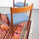 4 Danish Mid-Century style dining chairs | Teak | Kvadrat fabric