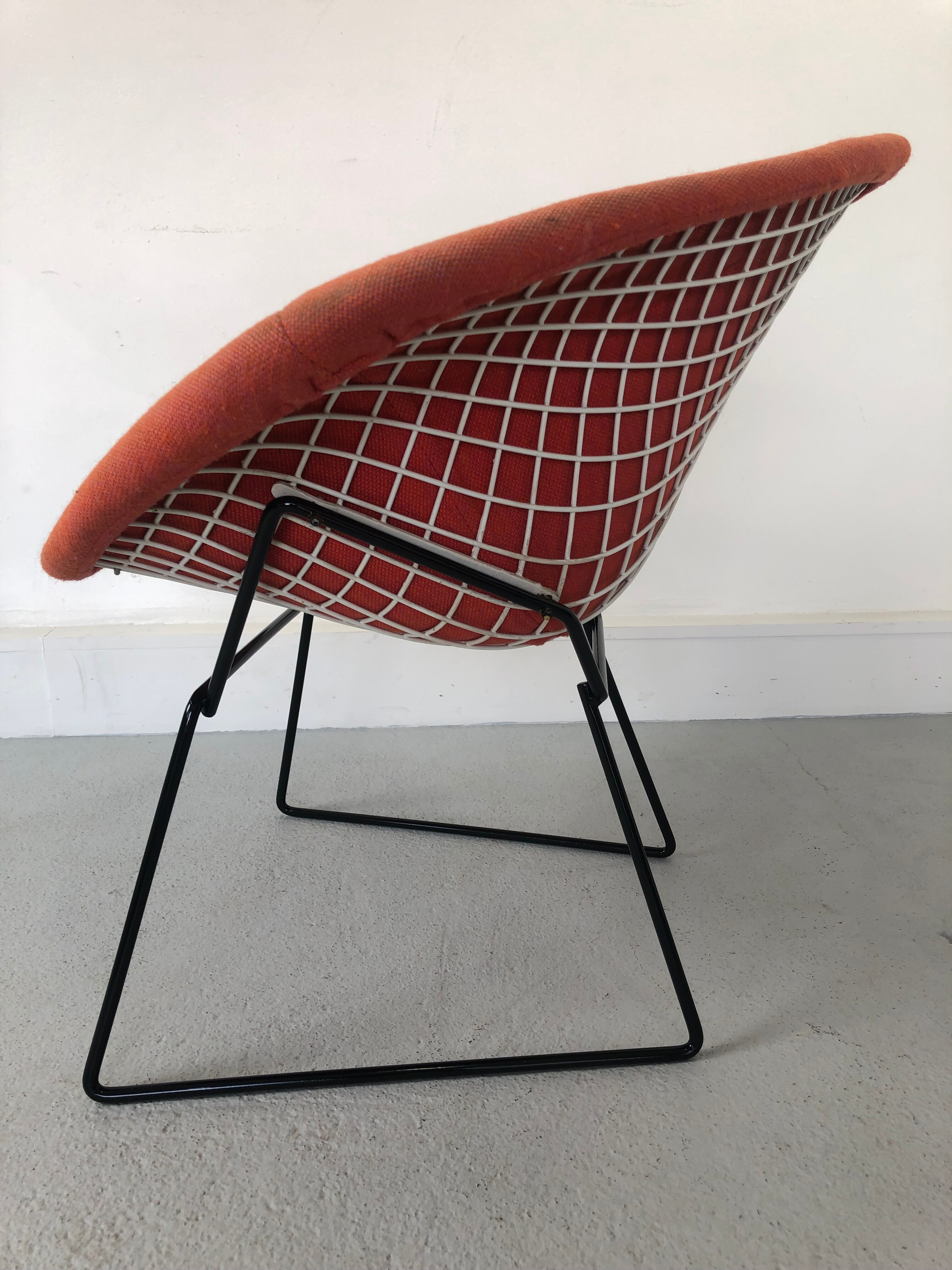 Vintage Diamond 421 Lounge Chair by Harry Bertoia for Knoll International