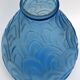 Large vase art deco scaly pattern by Sars France