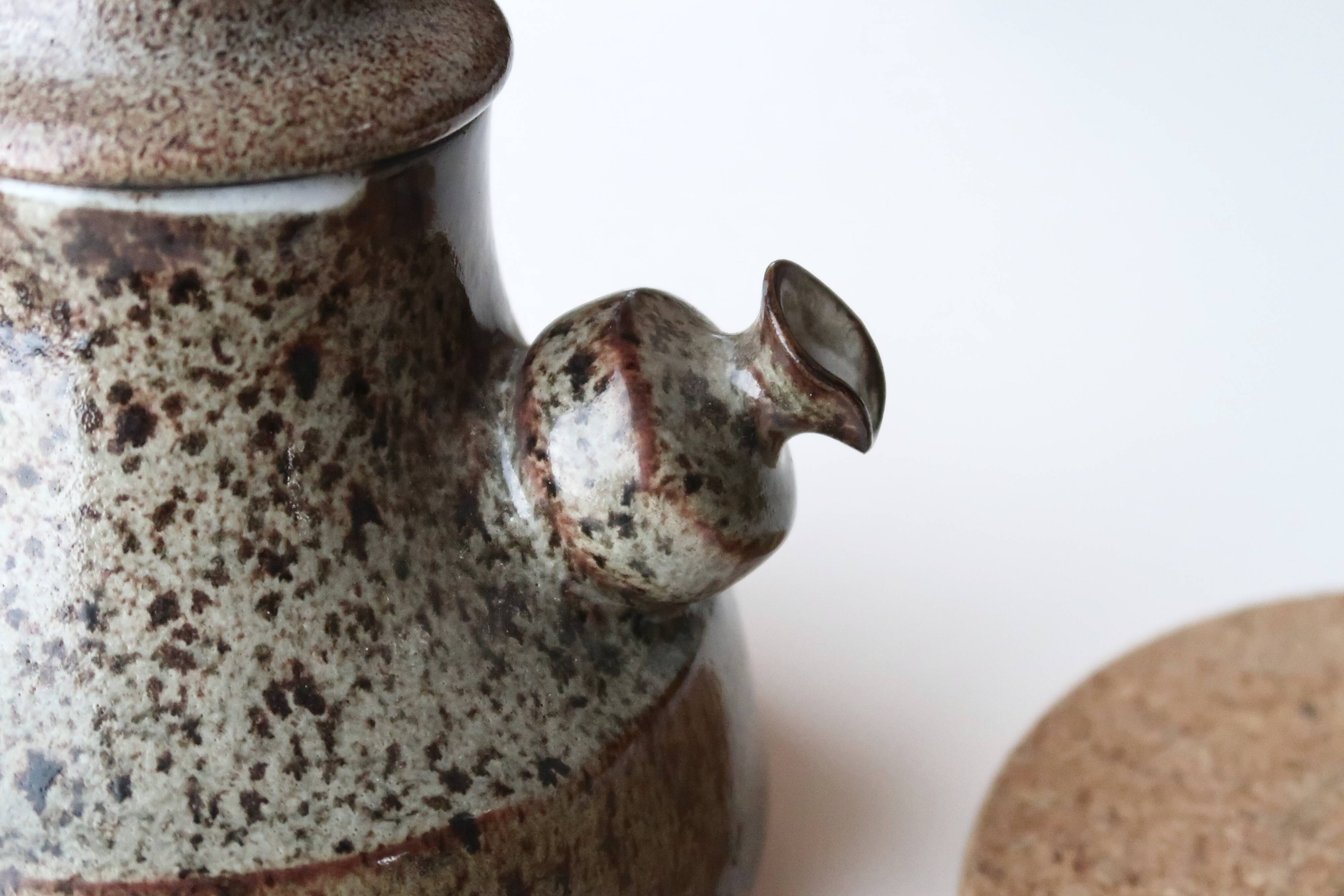 Ceramic teapot by Alain Bresson, 60s