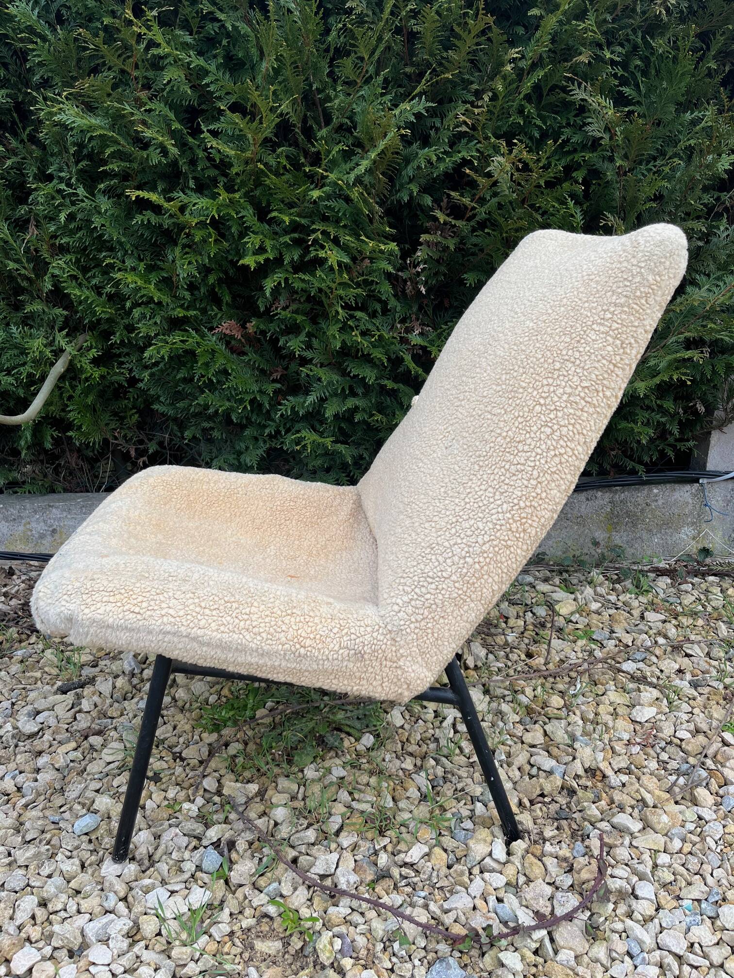 SK660 armchair by Pierre Guariche, Steiner edition, 1950