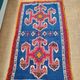 Handmade Berber Rug Blue Majorelle & Red - 112 x 200 cm
