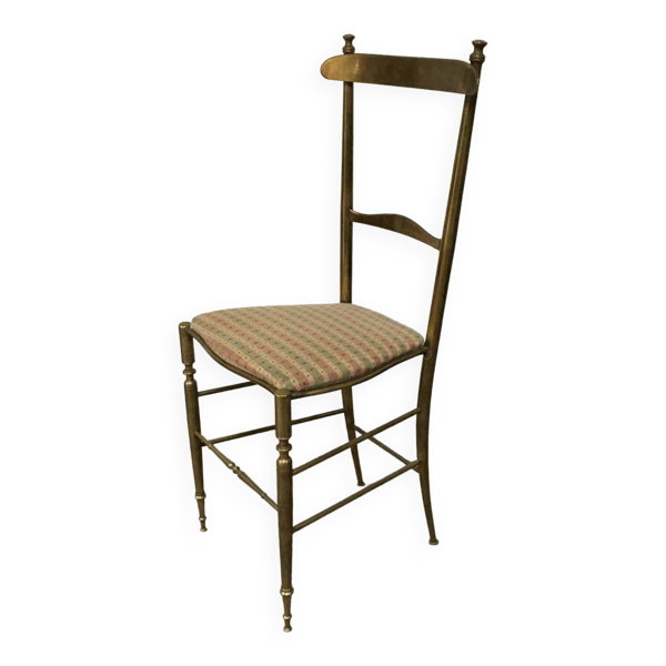 Chaise Italienne en laiton vers 1960