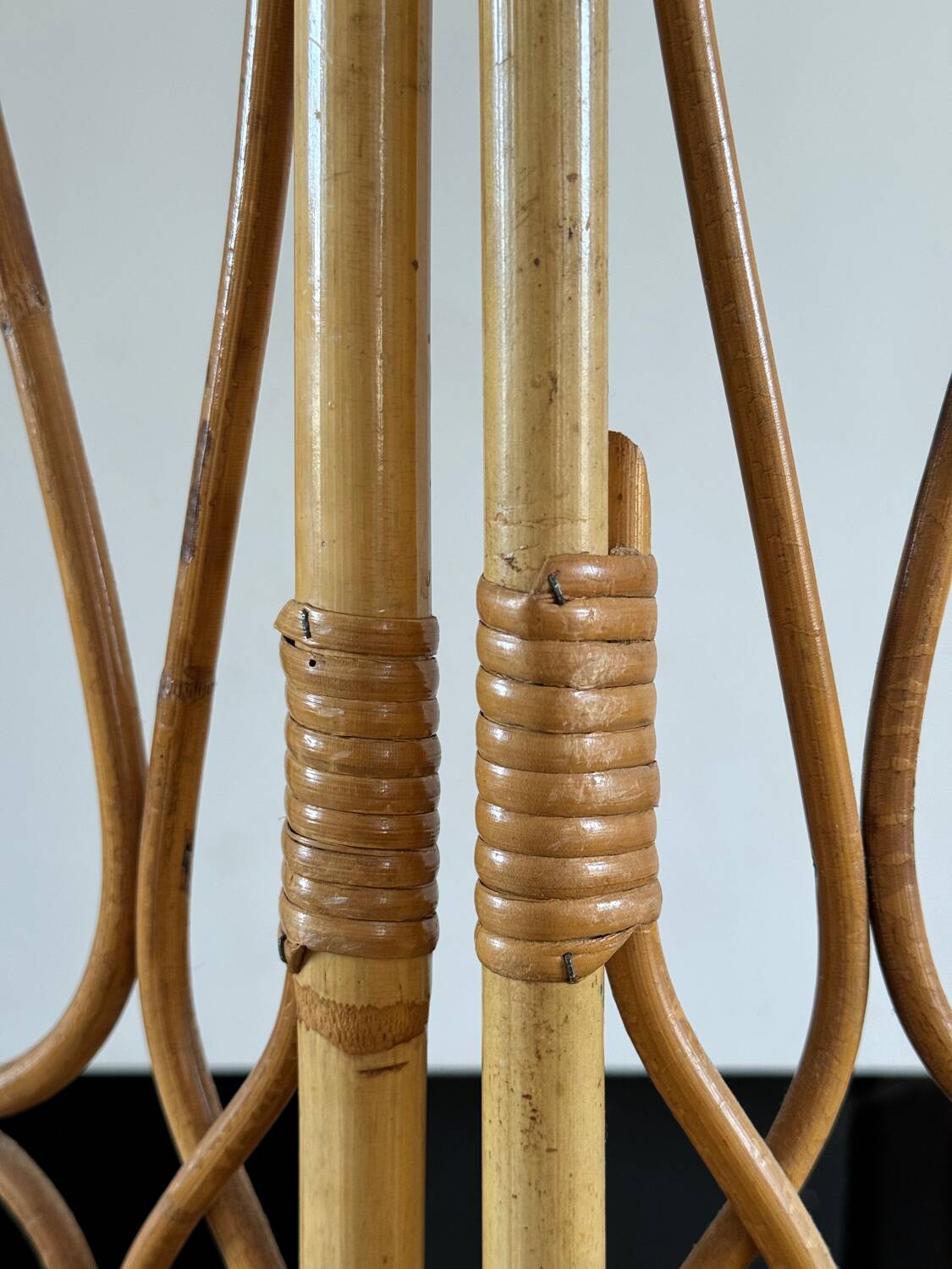 Vintage rattan screen