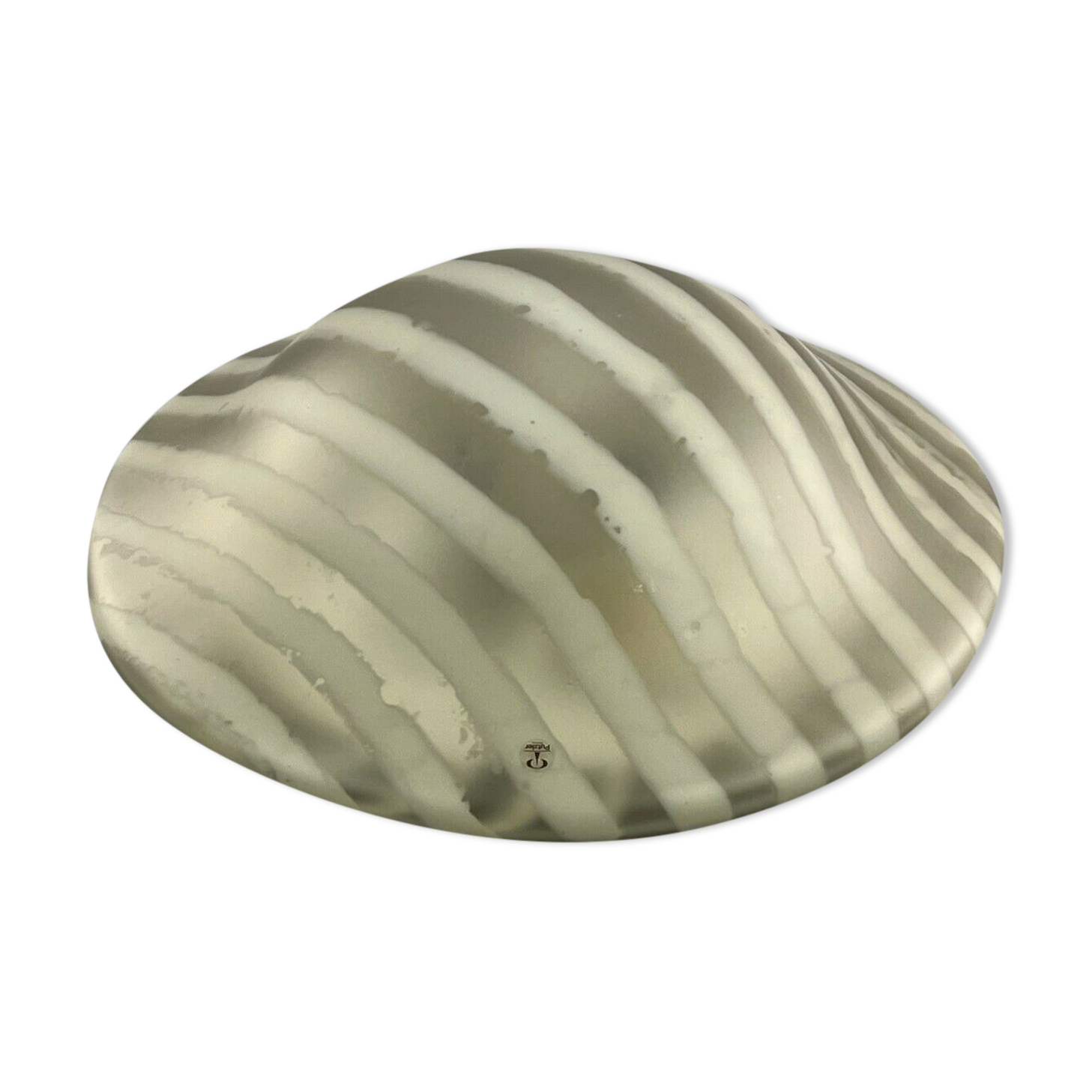 70s Peill & Putzler Plafoniere ceiling lamp glass space design lamp 70s