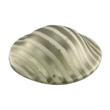 Plafonnier en verre espace design 70s