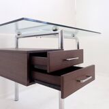 Mirto Zocca glass desk by Tisettanta Halifax - 1980s