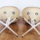Pair of EAMES La Fonda fiberglass chairs 1970
