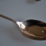 12 Silver-plated metal mocha spoons