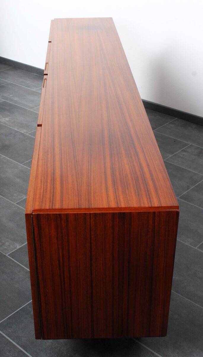 Vintage rosewood veneer sideboard by Musterring International, 1960s