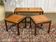 3 tables gigognes en teck, années 1970