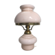 Old brass and opaline lamp