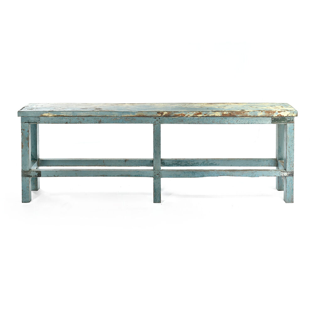 Patinated wooden console