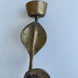 1970 Snake Bronze Candlestick