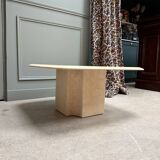 Table basse en travertin vintage