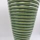Green ceramic vase