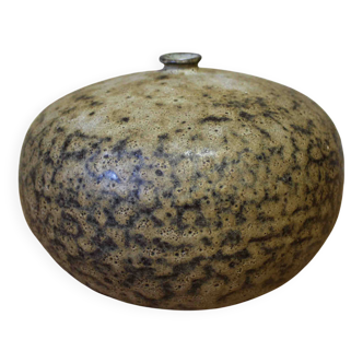 Vase boule en céramique années 70