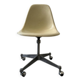 Ecru fibreglass wheelchair by H. Miller for International Furniture