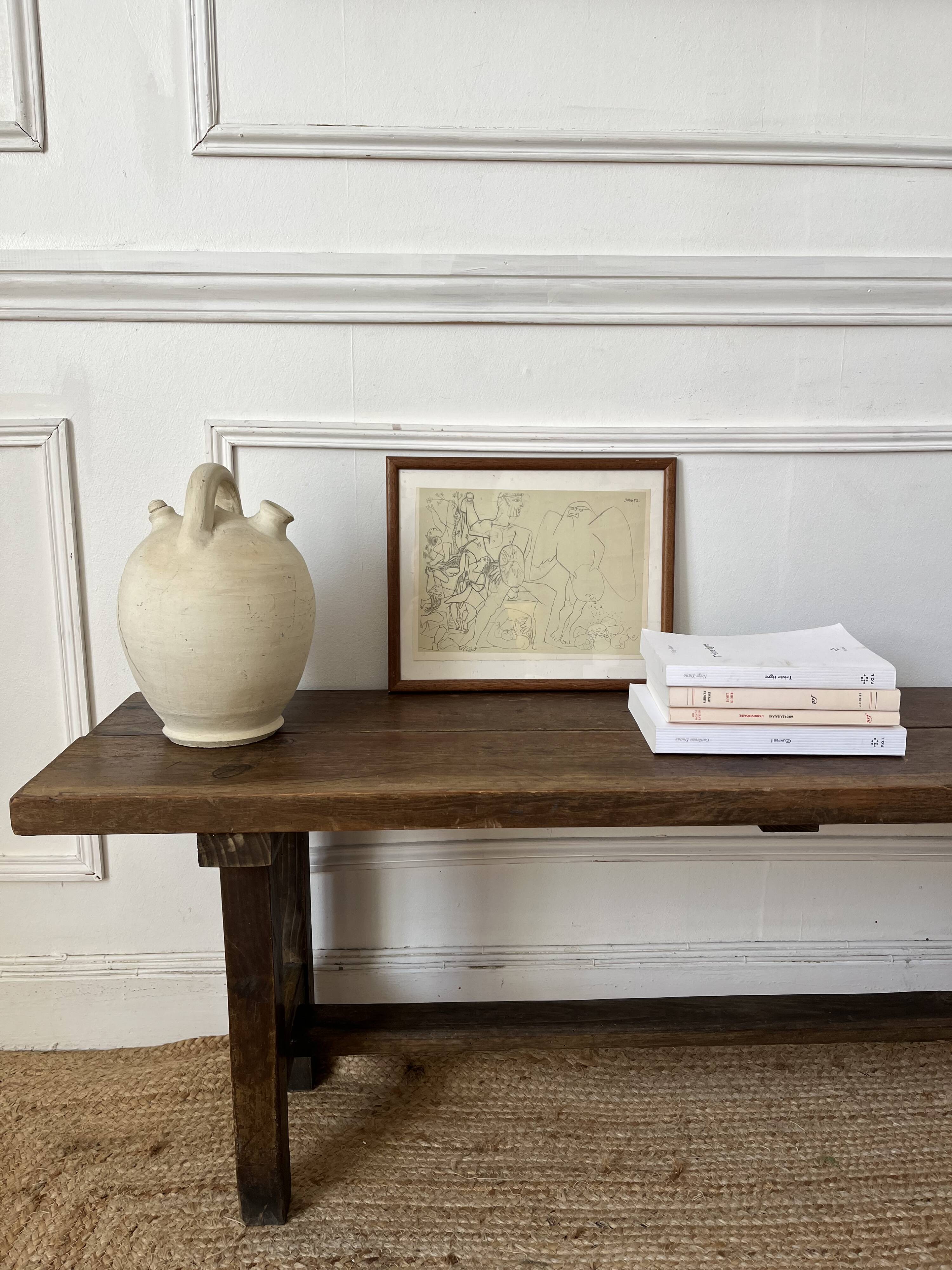 Antique wooden bench