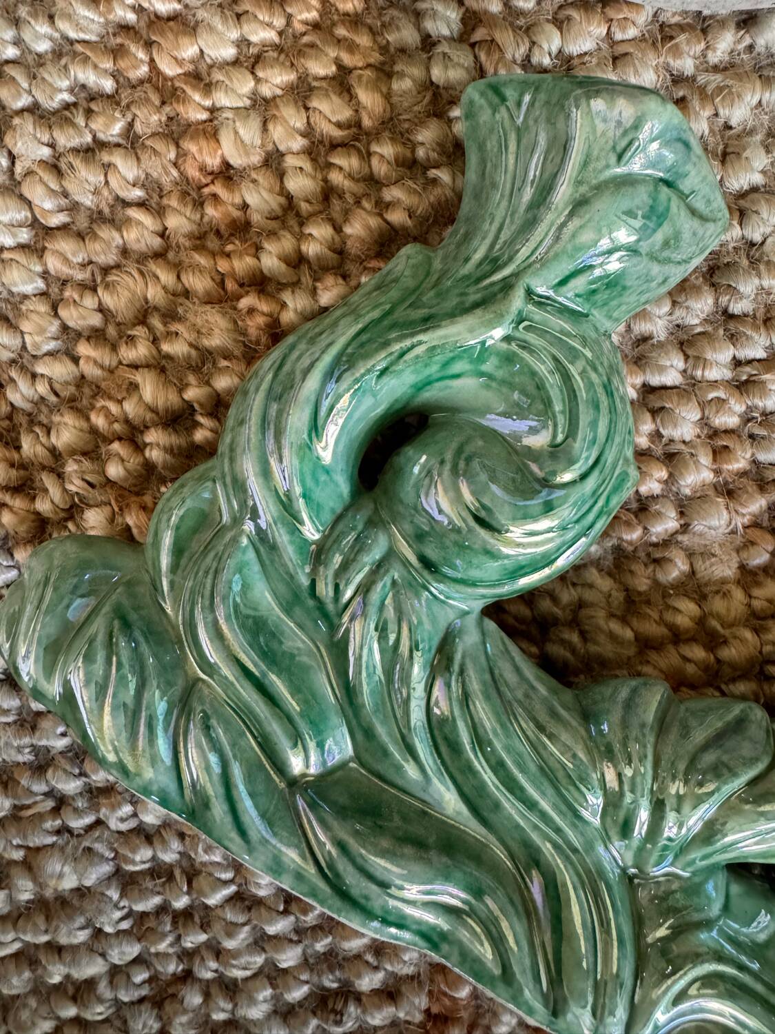 Lot de 2 bougeoirs doubles en céramique années 1930 Hubert Bequet