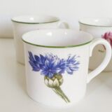 Service à café   en porcelaine , Villeroy et Boch  , modèle Flora