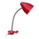 Vintage red hala zeist clamp spot lamp