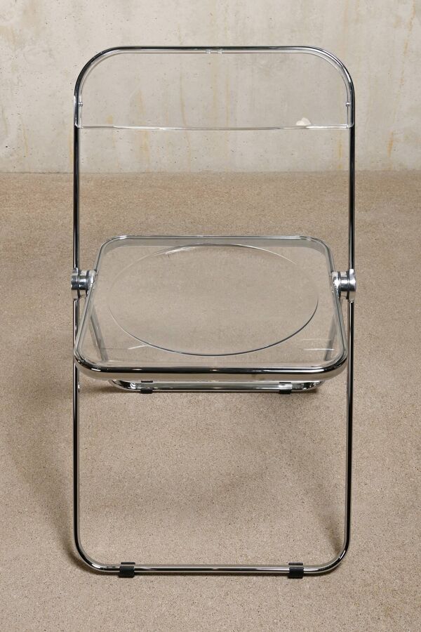 Chaise pliante Giancarlo Piretti Plia en chrome pour Anonima Castelli