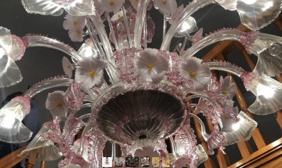 Barovier and Toso XXL Murano glass chandelier