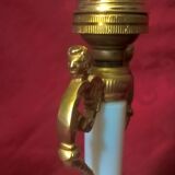 Amphora lamp with zoomorphic handles