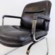 Set of 4 leather office chairs by Grahl
