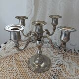 5-headed metal candlestick