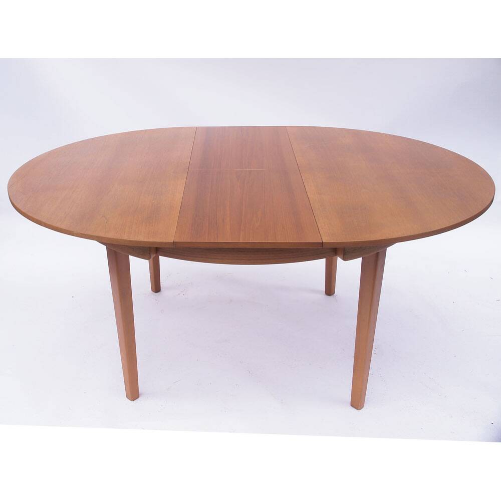 Table ronde à repas et ses 4 chaises vintage scandinave