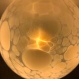 Lampe oeuf en verre blanc, 1970
