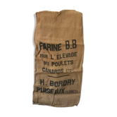 Authentic and old burlap bag 3 FARINE B.B