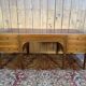 Bureau plat double de style Louis XVI en acajou à 8 pieds